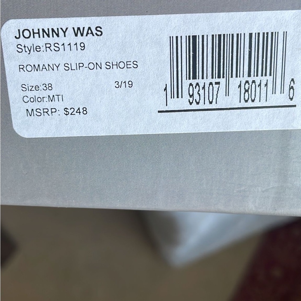 Brand New Johnny Was Romany Slip-On Shoes - Picture 6 of 6